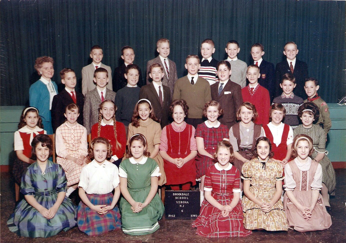 6th Grade, Brookdale Elementary School (1962)